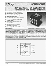 DataSheet SP3485C pdf